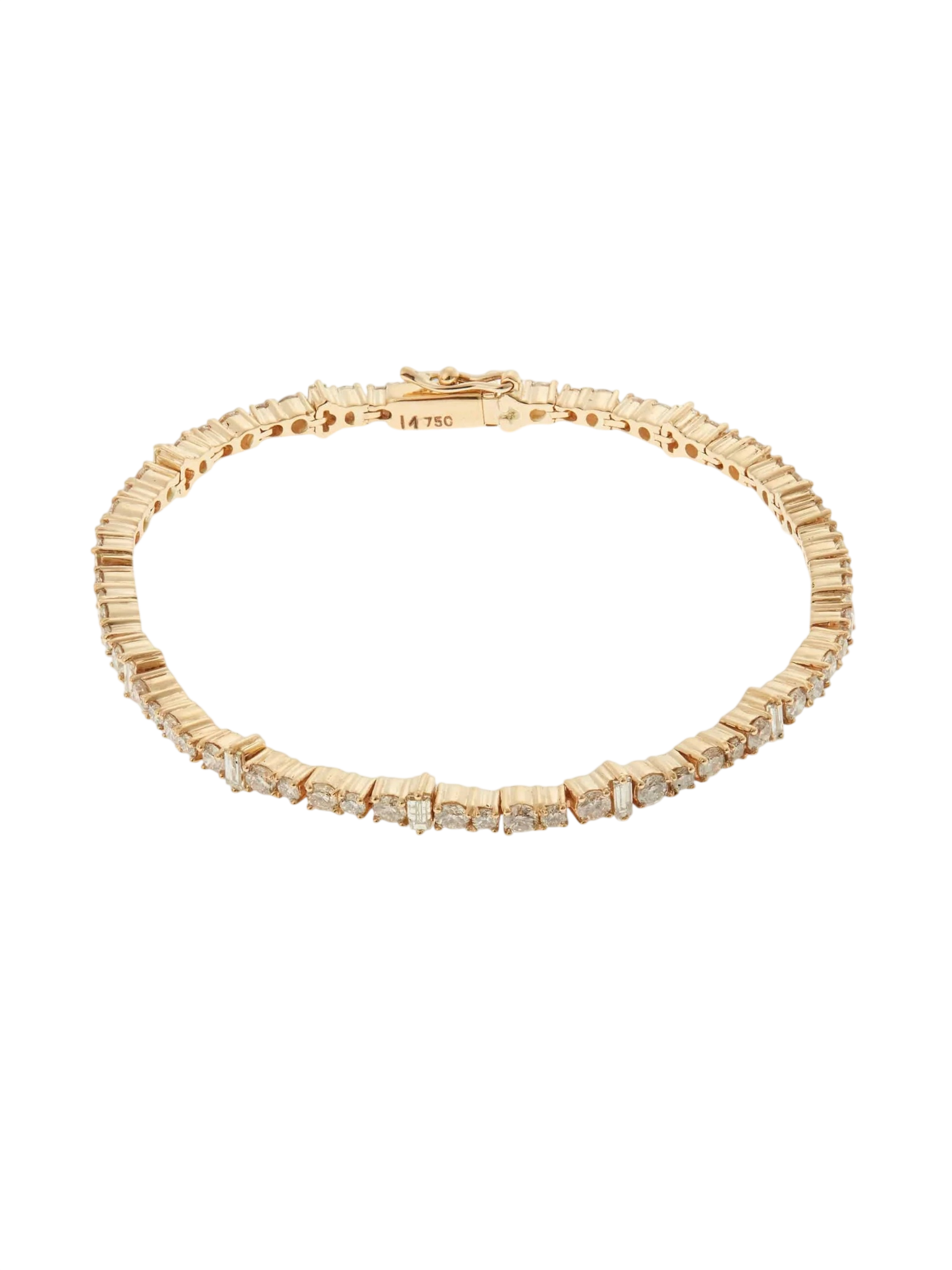 Rivulet Champagne Diamond Bracelet